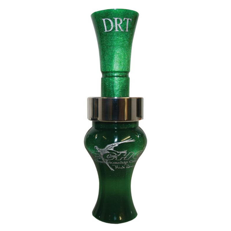 Echo DRT Double Reed Duck Call in Green Pearl Color